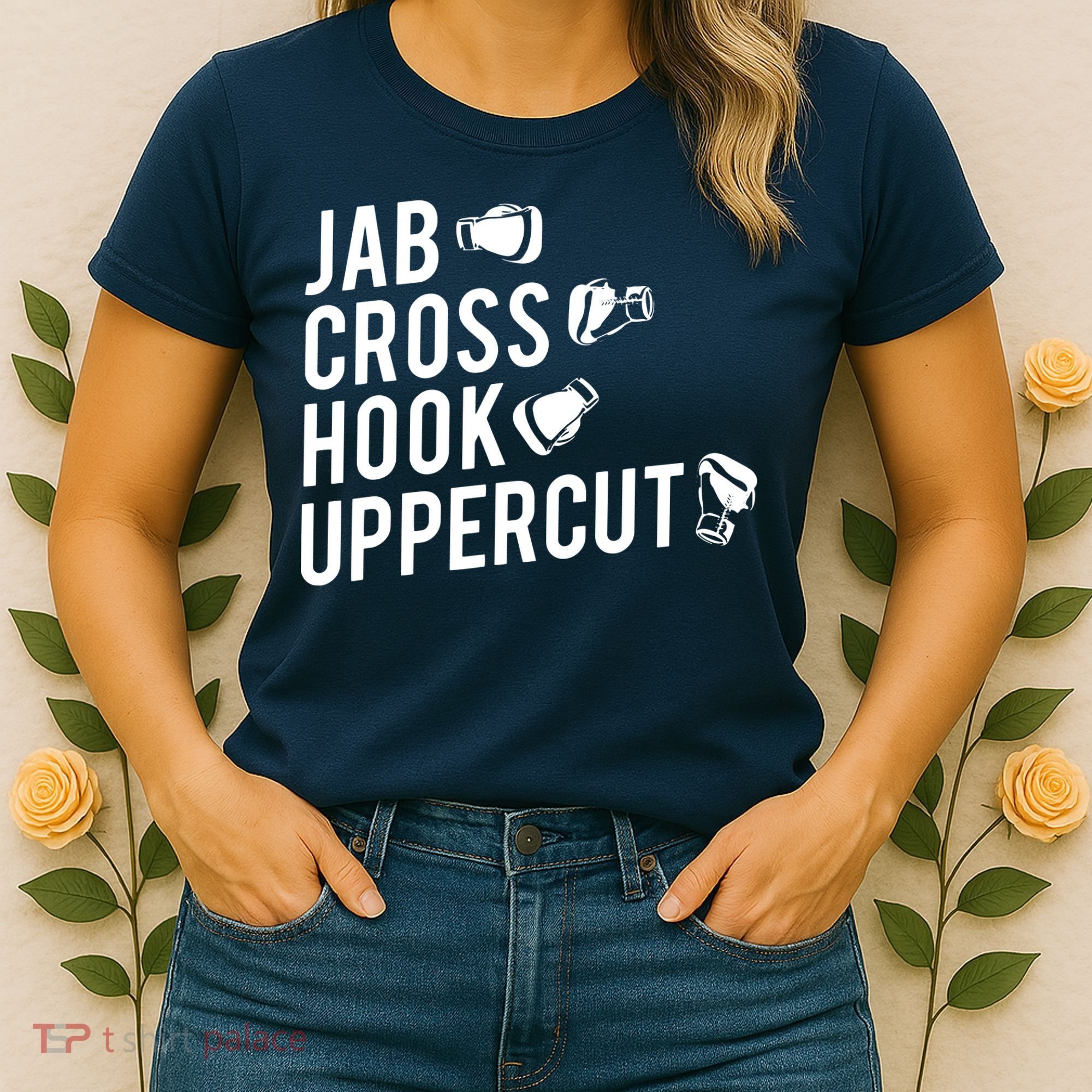 Boxing Jab Cross Hook Uppercut Boxer Tee Women's T-Shirt