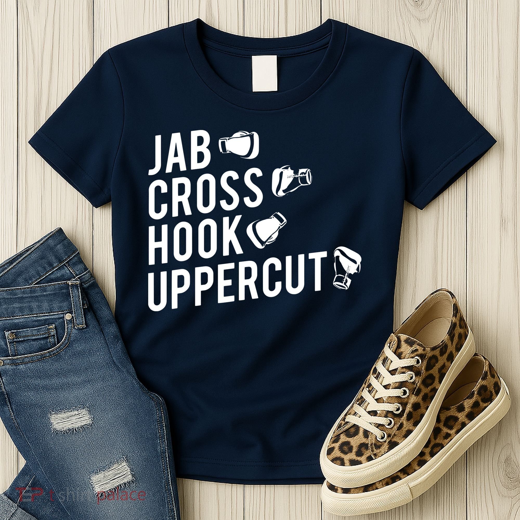 Boxing Jab Cross Hook Uppercut Boxer Tee Women's T-Shirt