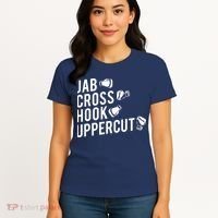 Boxing Jab Cross Hook Uppercut Boxer Tee Women's T-Shirt thumb 4