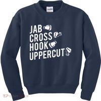 Boxing Jab Cross Hook Uppercut Boxer Tee Kids Sweatshirt thumb 0