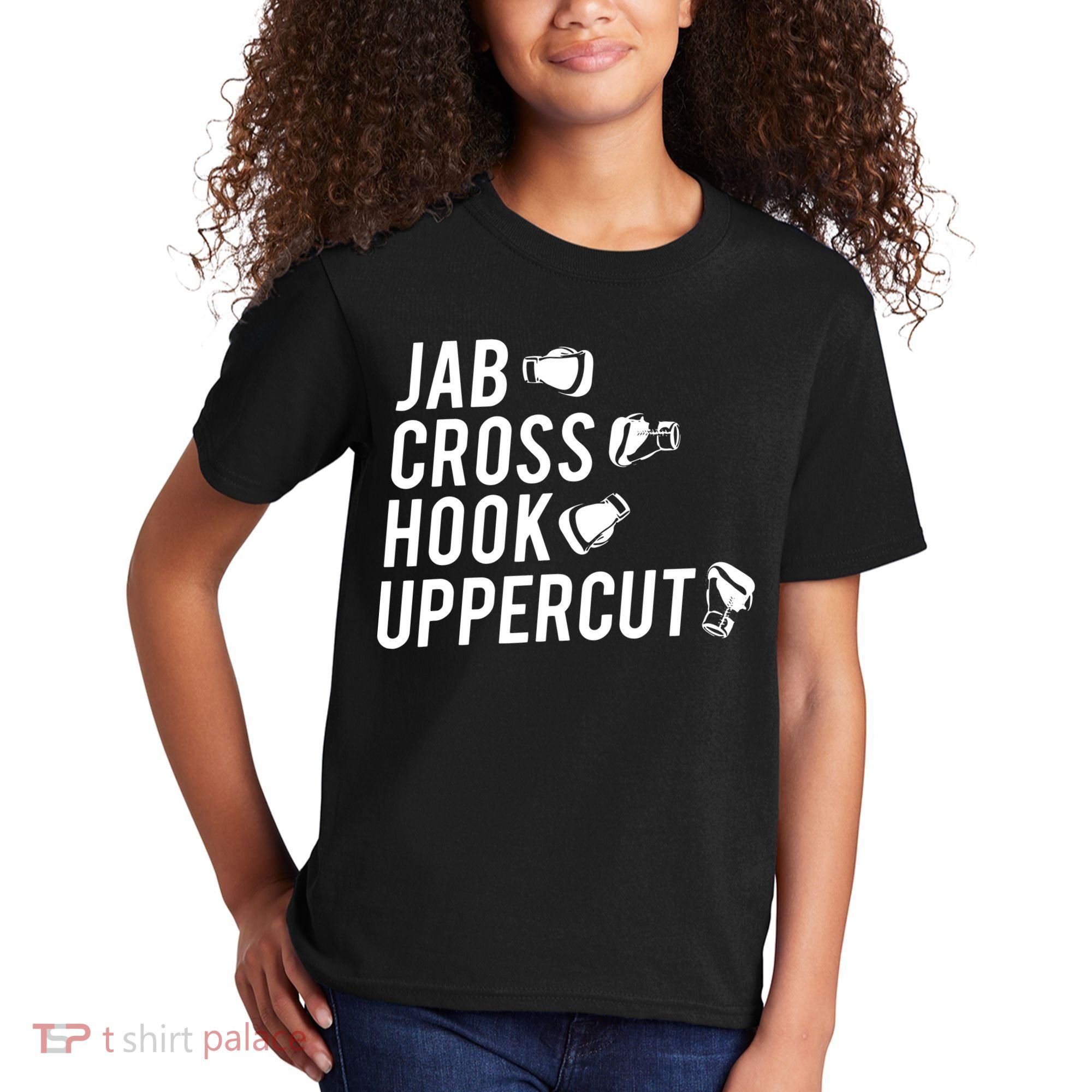 Boxing Jab Cross Hook Uppercut Boxer Tee Kids T-Shirt
