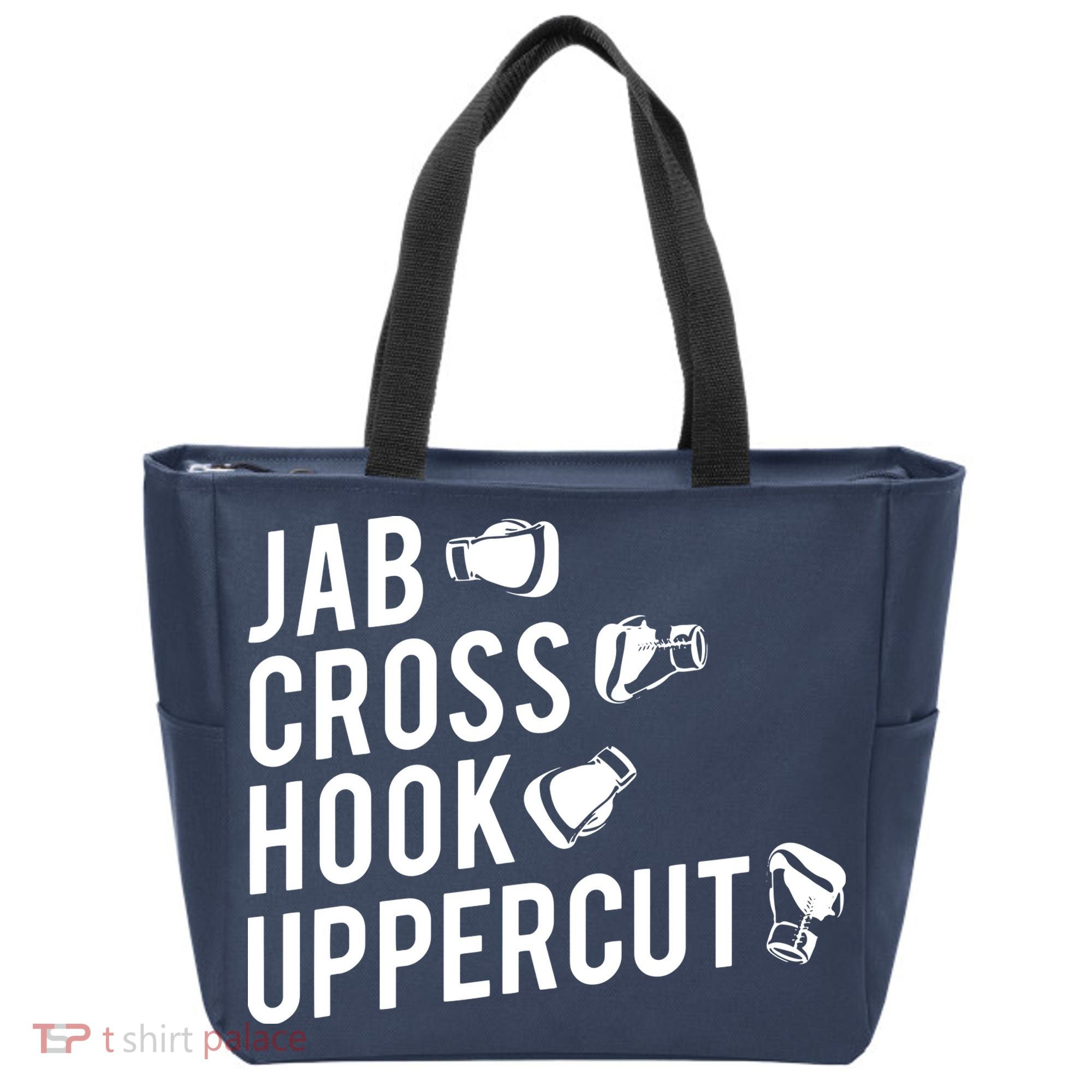 Boxing Jab Cross Hook Uppercut Boxer Tee Tote Bag