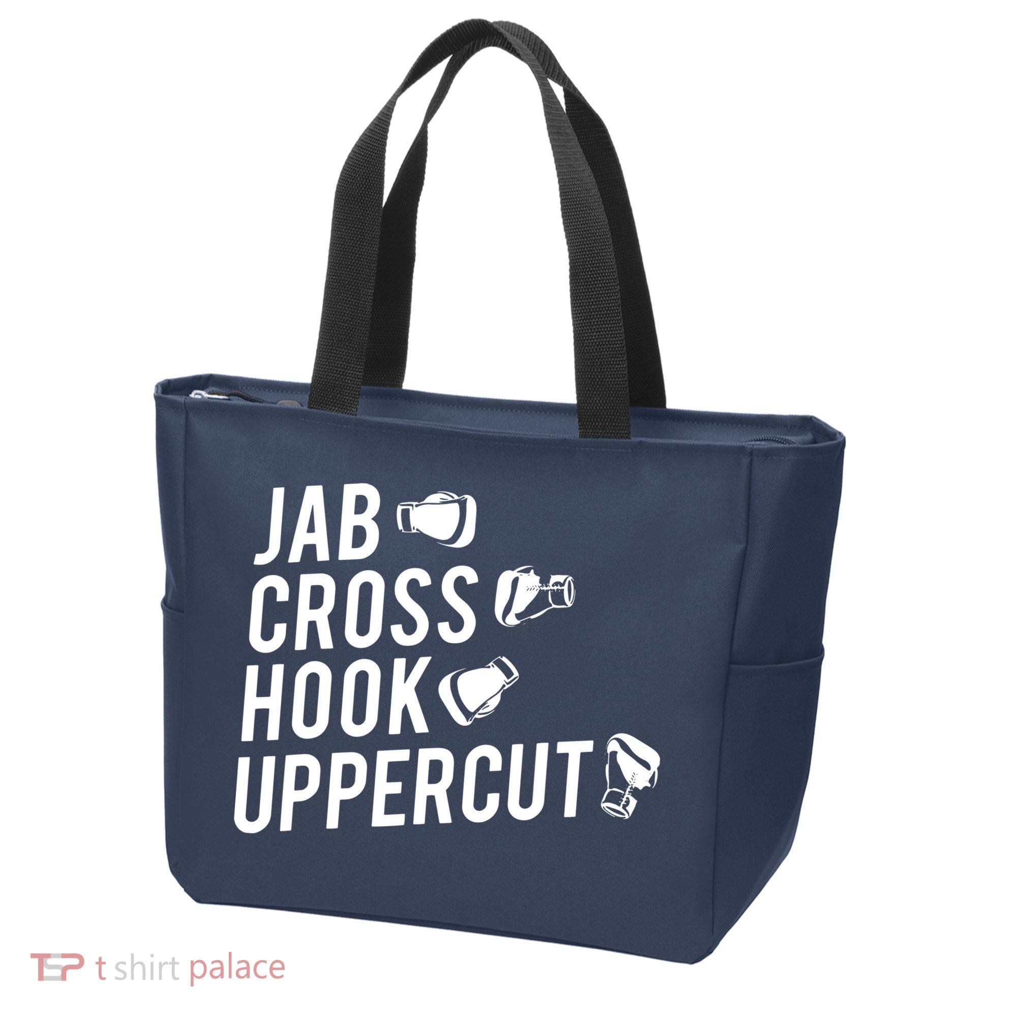 Boxing Jab Cross Hook Uppercut Boxer Tee Tote Bag