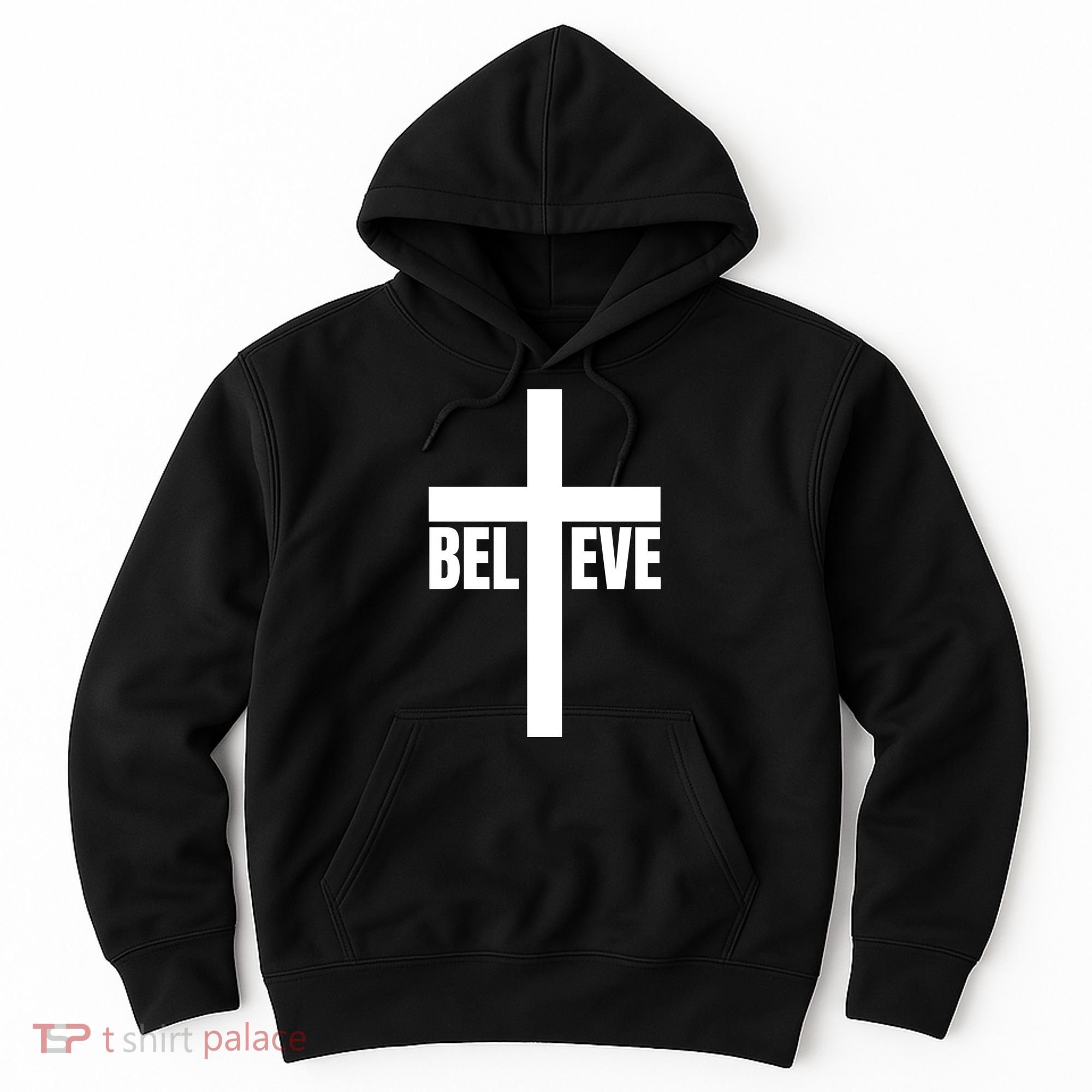 Believe Jesus Christ Cross Easter Faith Hoodie
