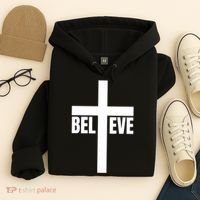 Believe Jesus Christ Cross Easter Faith Hoodie thumb 4