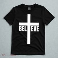 Believe Jesus Christ Cross Easter Faith T-Shirt thumb 5