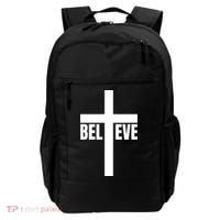 Believe Jesus Christ Cross Easter Faith Backpack thumb 0