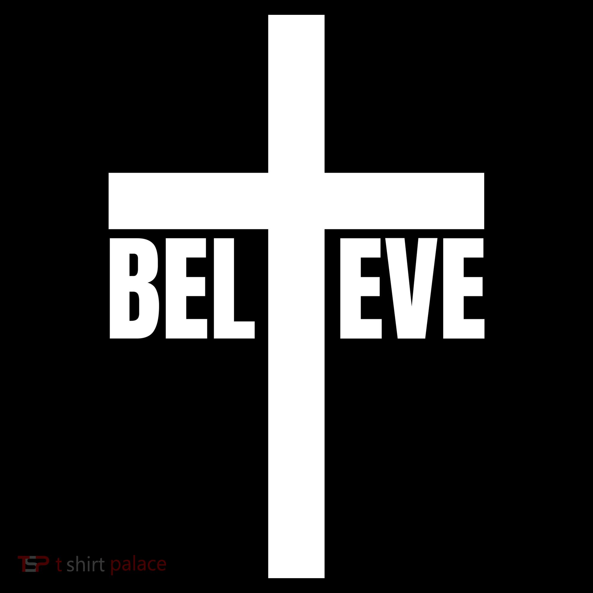 Believe Jesus Christ Cross Easter Faith Women's Hoodie