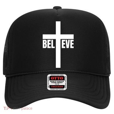 Believe Jesus Christ Cross Easter Faith Hat