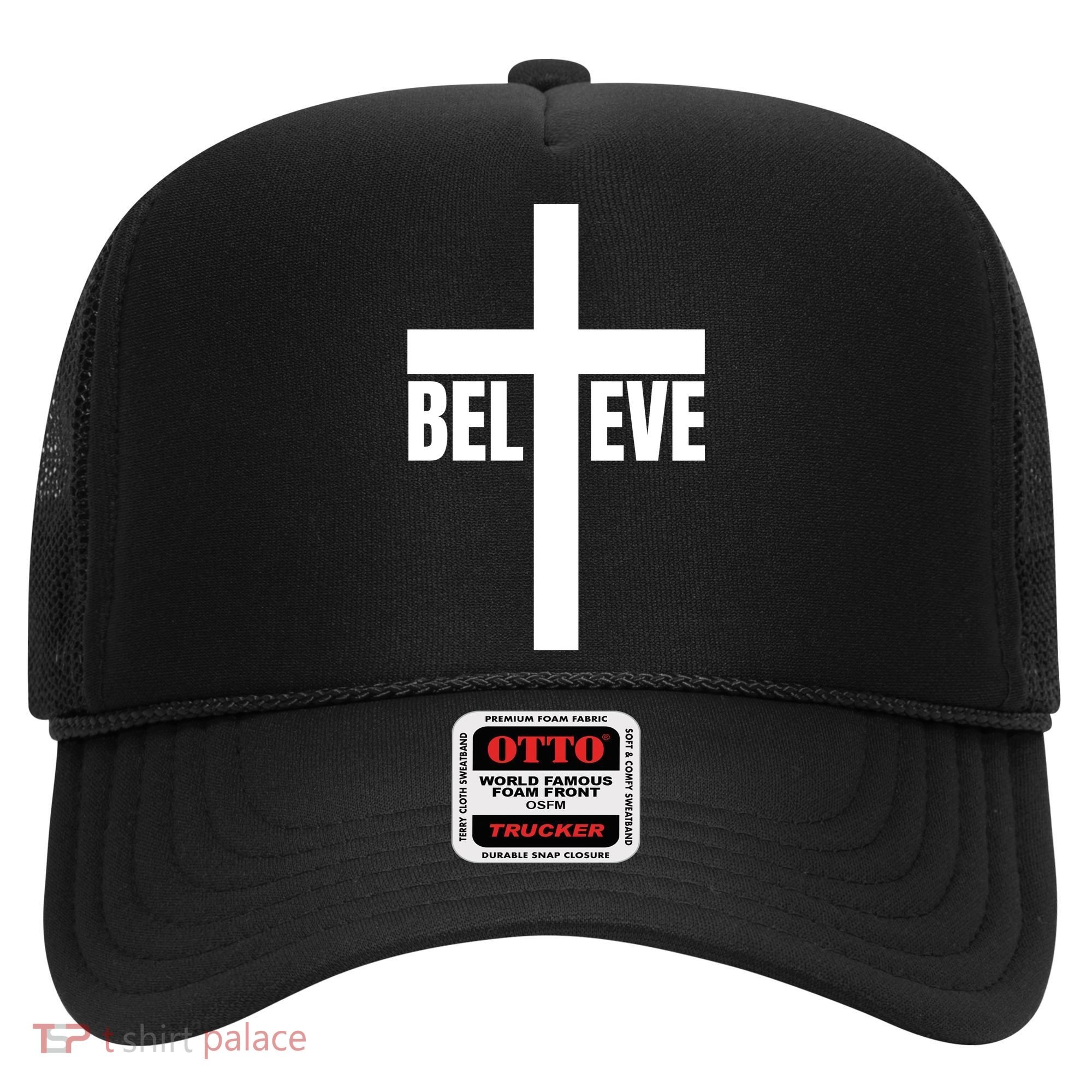 Believe Jesus Christ Cross Easter Faith Hat