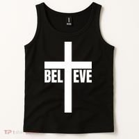 Believe Jesus Christ Cross Easter Faith Tank Top thumb 2