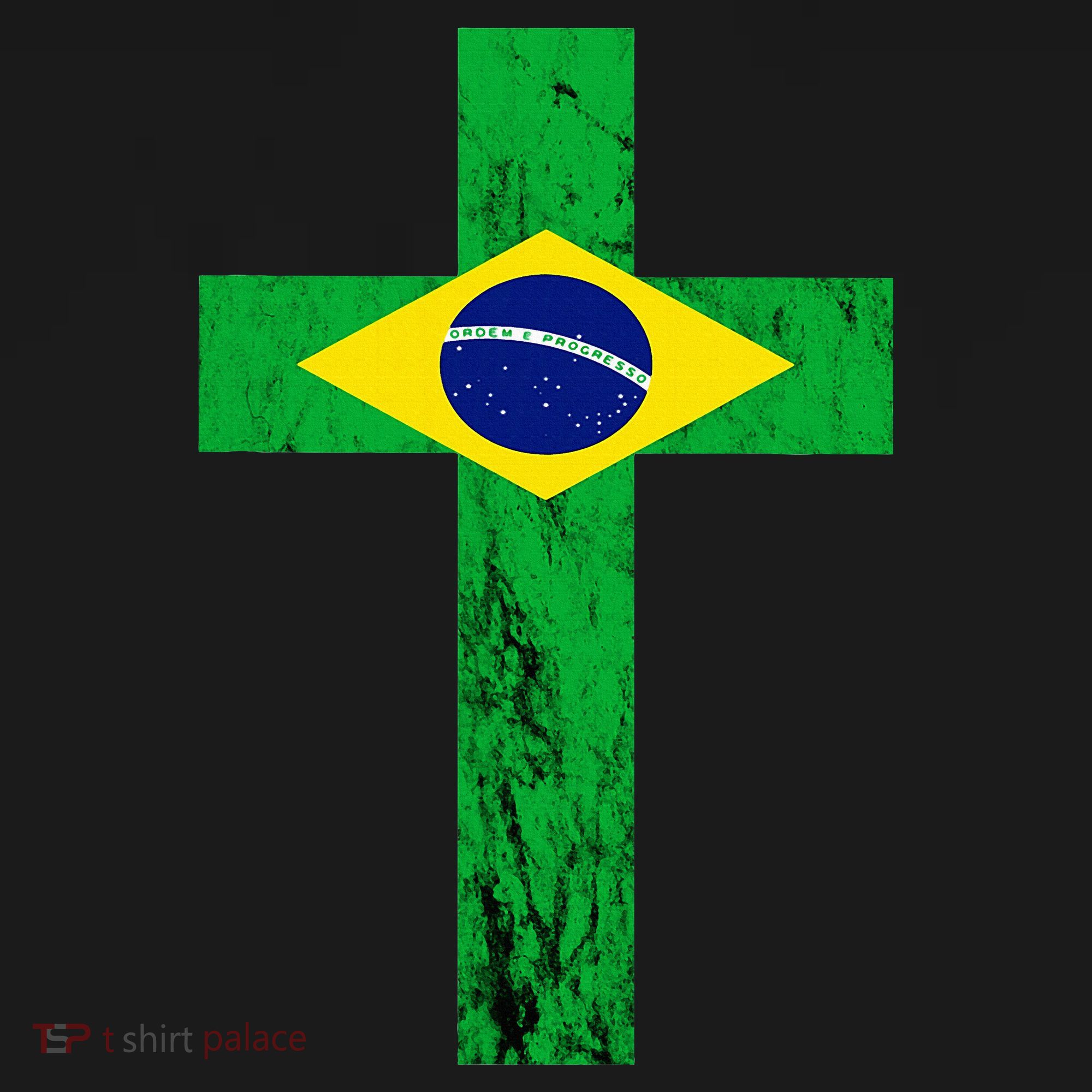 Brazil Jesus Cross Brazilian Faith Brasileiro Christian T-Shirt