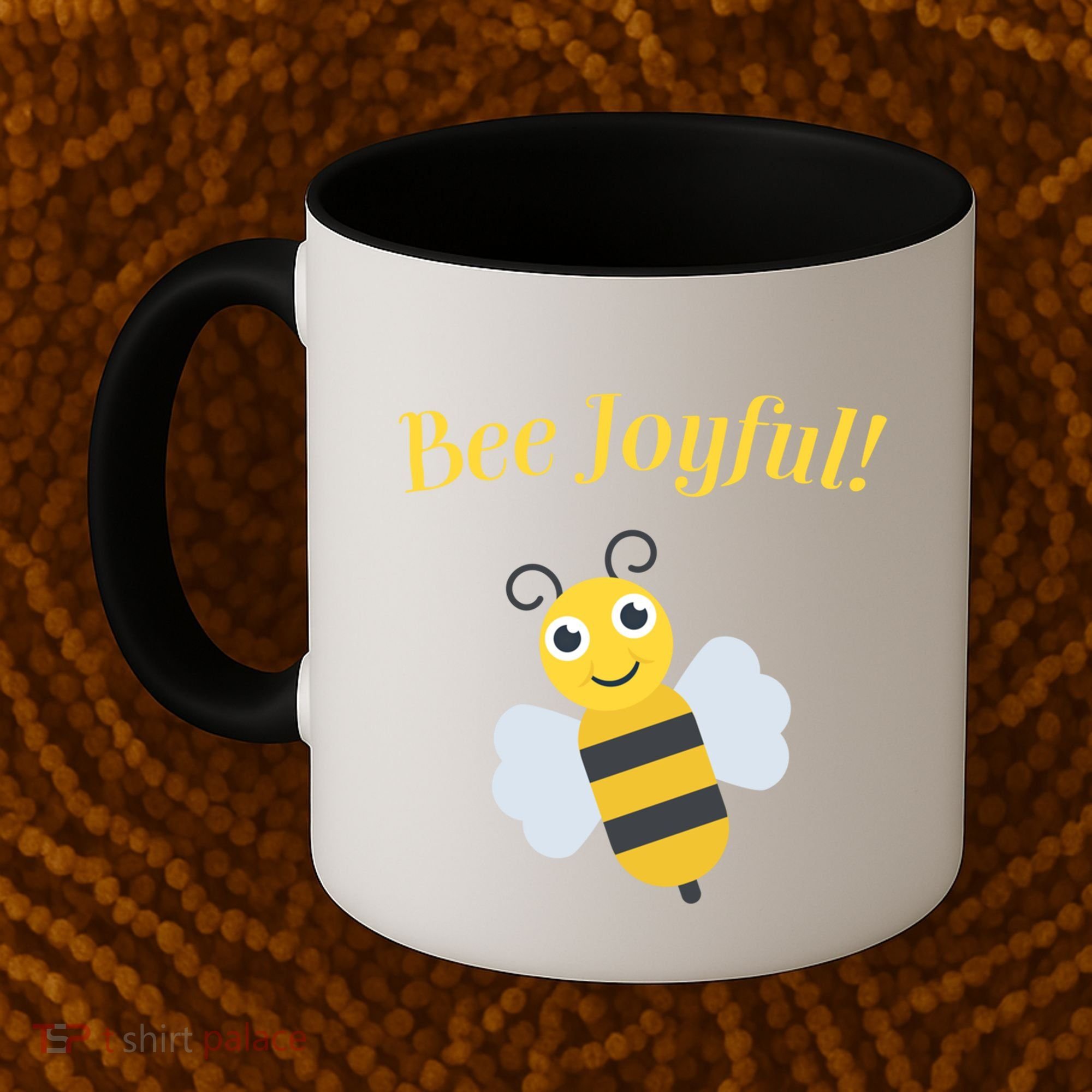 Bee Joyful Cute Honeybee Happy Gratitude Kindness Bumblebee Gift Coffee Mug