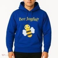 Bee Joyful Cute Honeybee Happy Gratitude Kindness Bumblebee Gift Hoodie thumb 2