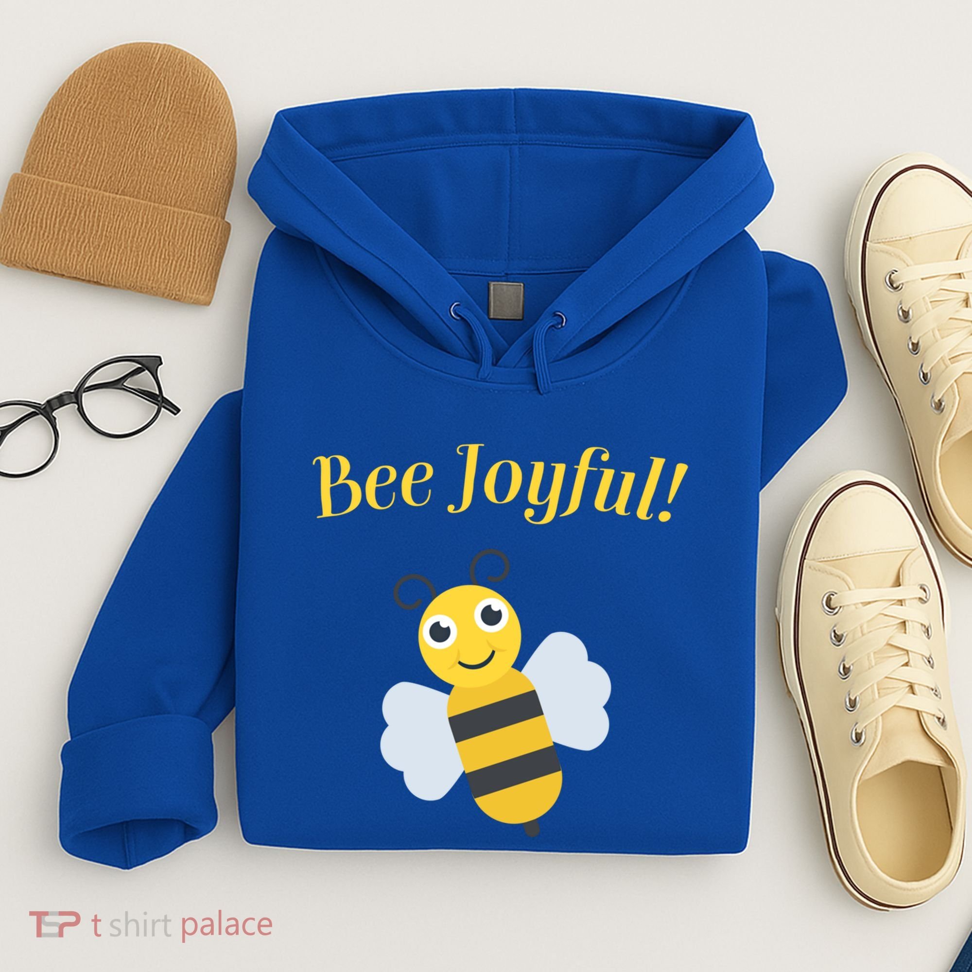 Bee Joyful Cute Honeybee Happy Gratitude Kindness Bumblebee Gift Hoodie