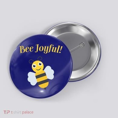 Bee Joyful Cute Honeybee Happy Gratitude Kindness Bumblebee Gift Button