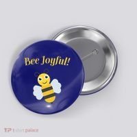 Bee Joyful Cute Honeybee Happy Gratitude Kindness Bumblebee Gift Button thumb 0