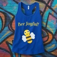 Bee Joyful Cute Honeybee Happy Gratitude Kindness Bumblebee Gift Women's Tank Top thumb 3