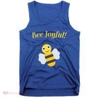 Bee Joyful Cute Honeybee Happy Gratitude Kindness Bumblebee Gift Tank Top thumb 0