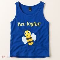 Bee Joyful Cute Honeybee Happy Gratitude Kindness Bumblebee Gift Tank Top thumb 2