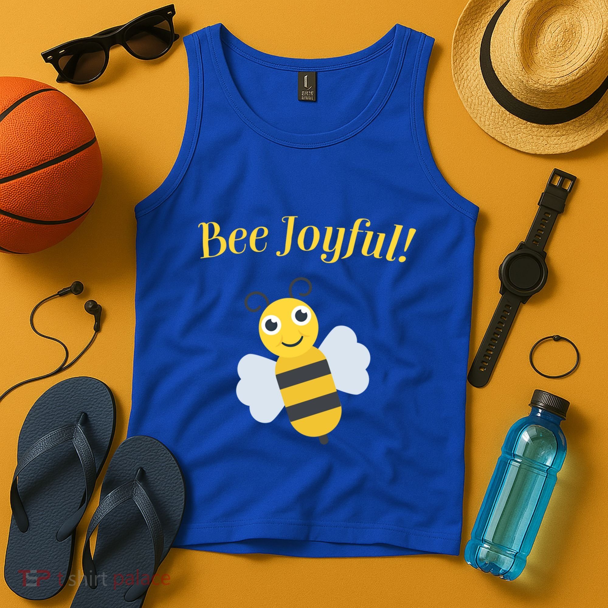 Bee Joyful Cute Honeybee Happy Gratitude Kindness Bumblebee Gift Tank Top