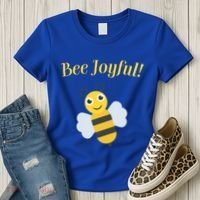 Bee Joyful Cute Honeybee Happy Gratitude Kindness Bumblebee Gift Women's T-Shirt thumb 3
