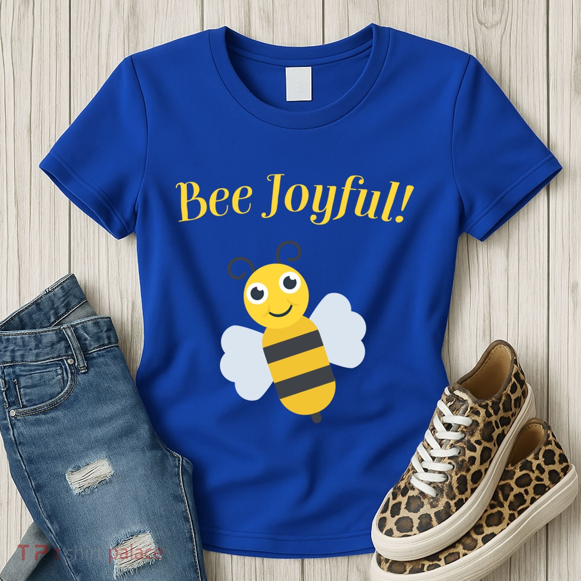 Bee Joyful Cute Honeybee Happy Gratitude Kindness Bumblebee Gift Women's T-Shirt