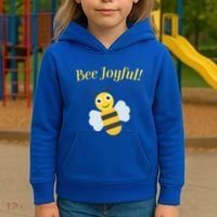 Bee Joyful Cute Honeybee Happy Gratitude Kindness Bumblebee Gift Kids Hoodie thumb 3
