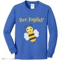 Bee Joyful Cute Honeybee Happy Gratitude Kindness Bumblebee Gift Kids Long Sleeve Shirt thumb 0