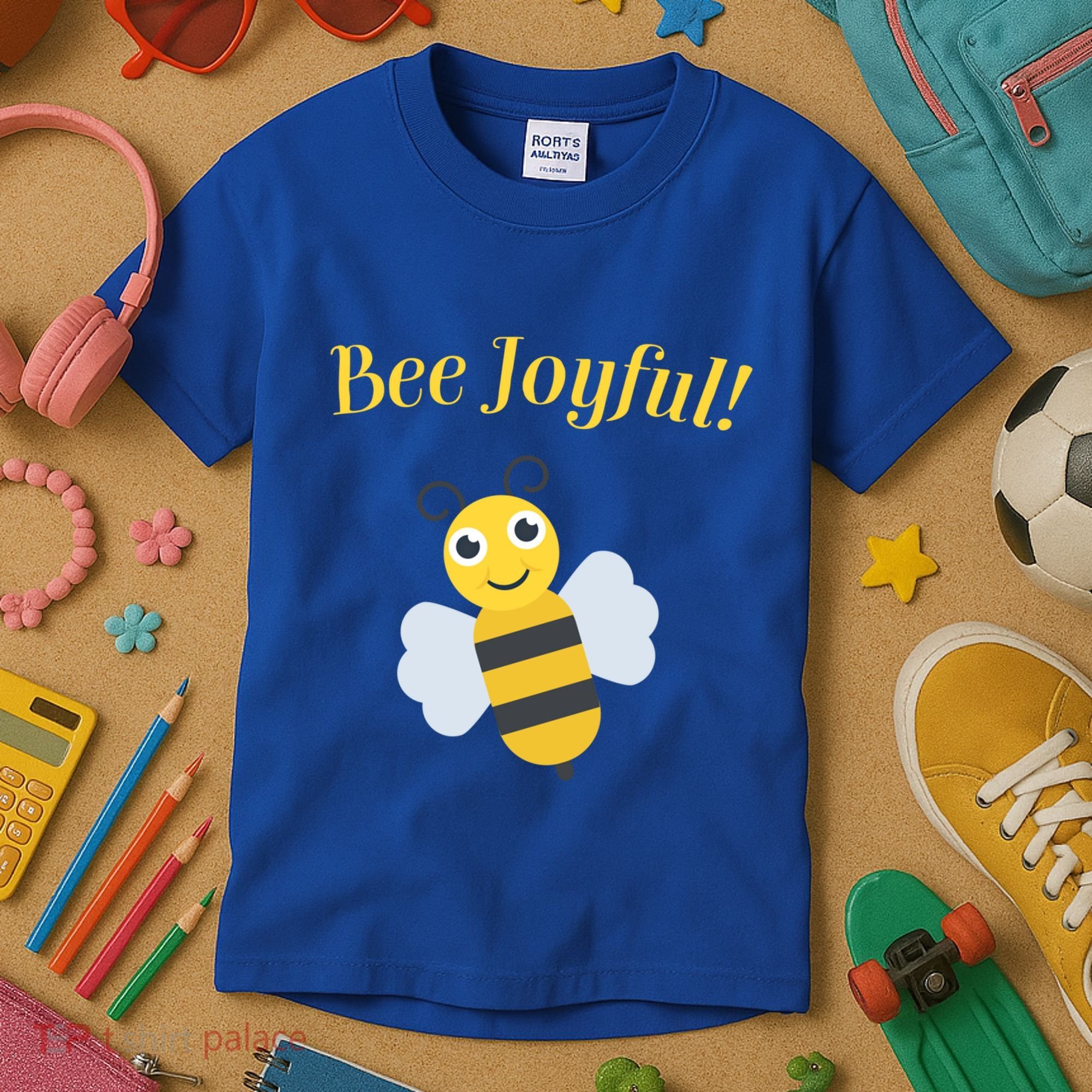 Bee Joyful Cute Honeybee Happy Gratitude Kindness Bumblebee Gift Kids T-Shirt