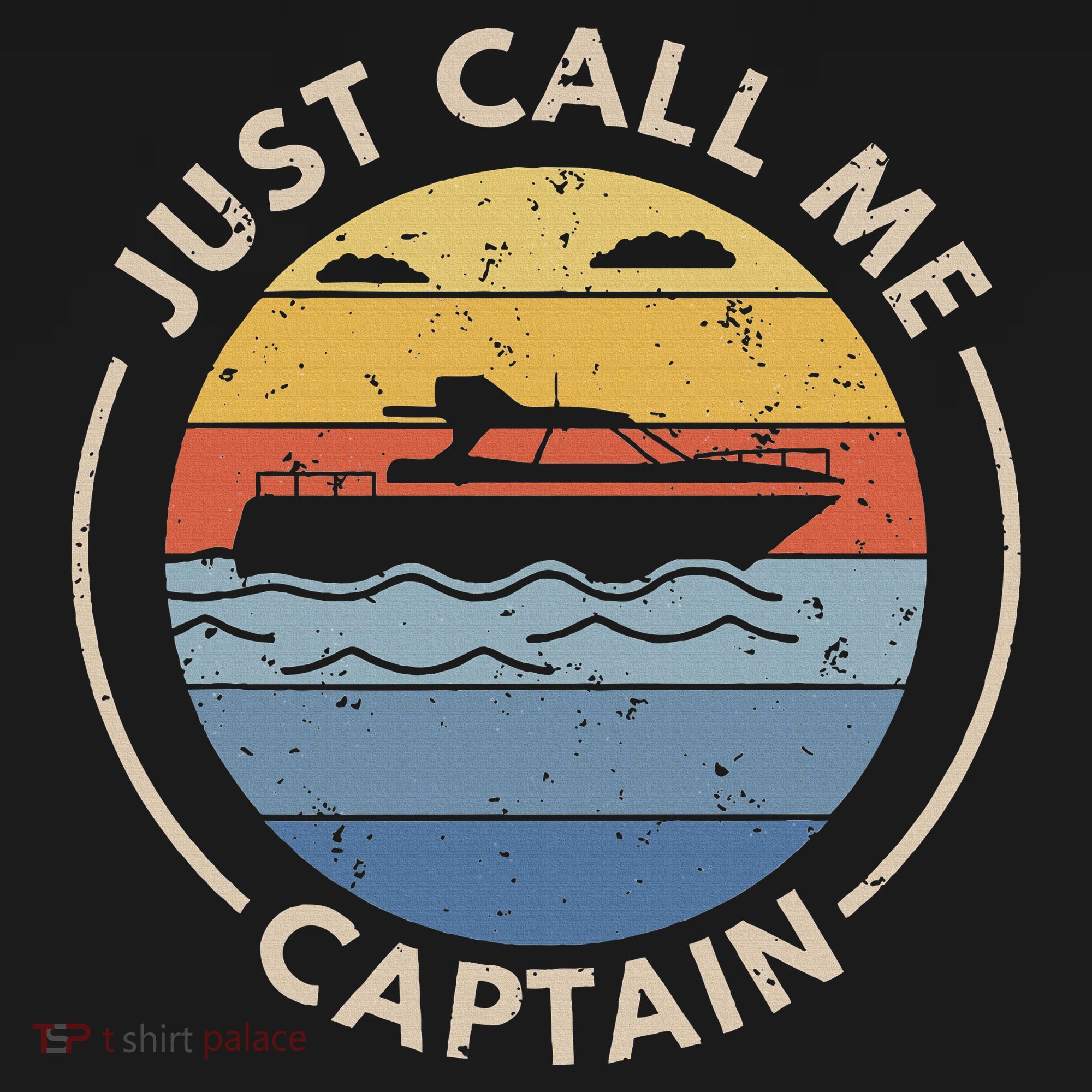 Boat Just Call Me Captain USA-Made Doggie Bandana