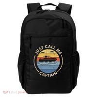 Boat Just Call Me Captain Backpack thumb 0