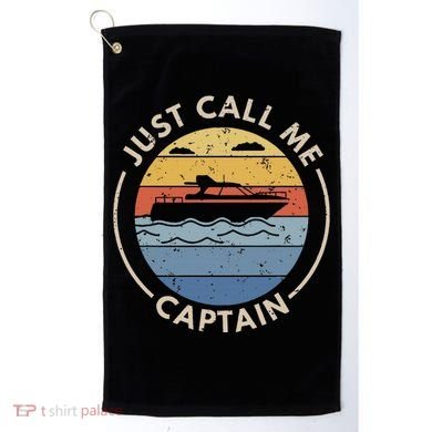 Boat Just Call Me Captain Golf Towel
