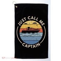 Boat Just Call Me Captain Golf Towel thumb 0