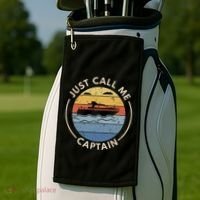 Boat Just Call Me Captain Golf Towel thumb 2