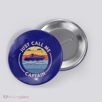 Boat Just Call Me Captain Button thumb 0