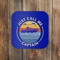 Boat Just Call Me Captain Coaster thumb 0