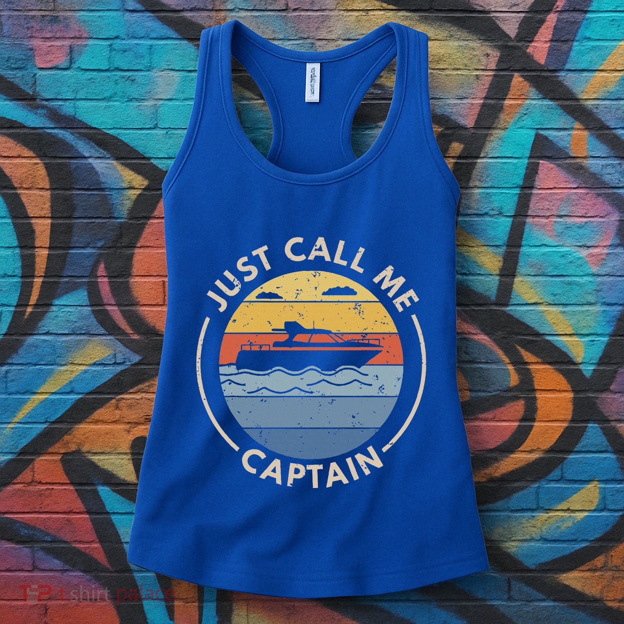 Boat Just Call Me Captain Women's Tank Top