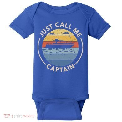 Boat Just Call Me Captain Baby Bodysuit