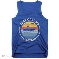 Boat Just Call Me Captain Tank Top thumb 0
