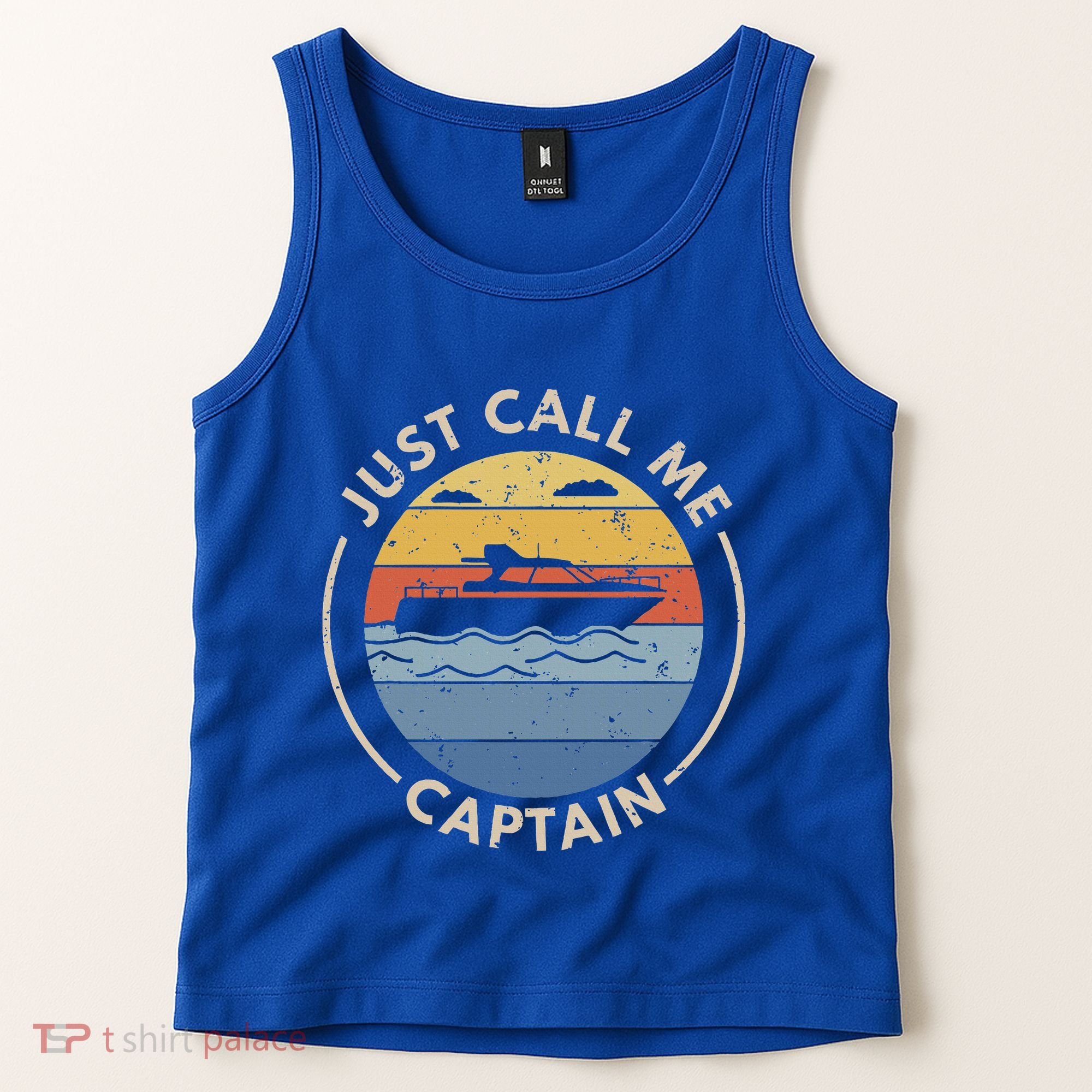 Boat Just Call Me Captain Tank Top