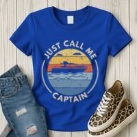 Boat Just Call Me Captain Women's T-Shirt thumb 3