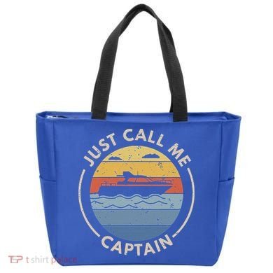 Boat Just Call Me Captain Tote Bag