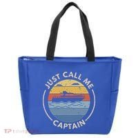 Boat Just Call Me Captain Tote Bag thumb 0