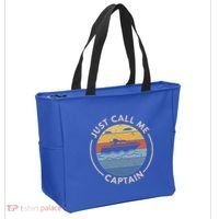 Boat Just Call Me Captain Tote Bag thumb 2