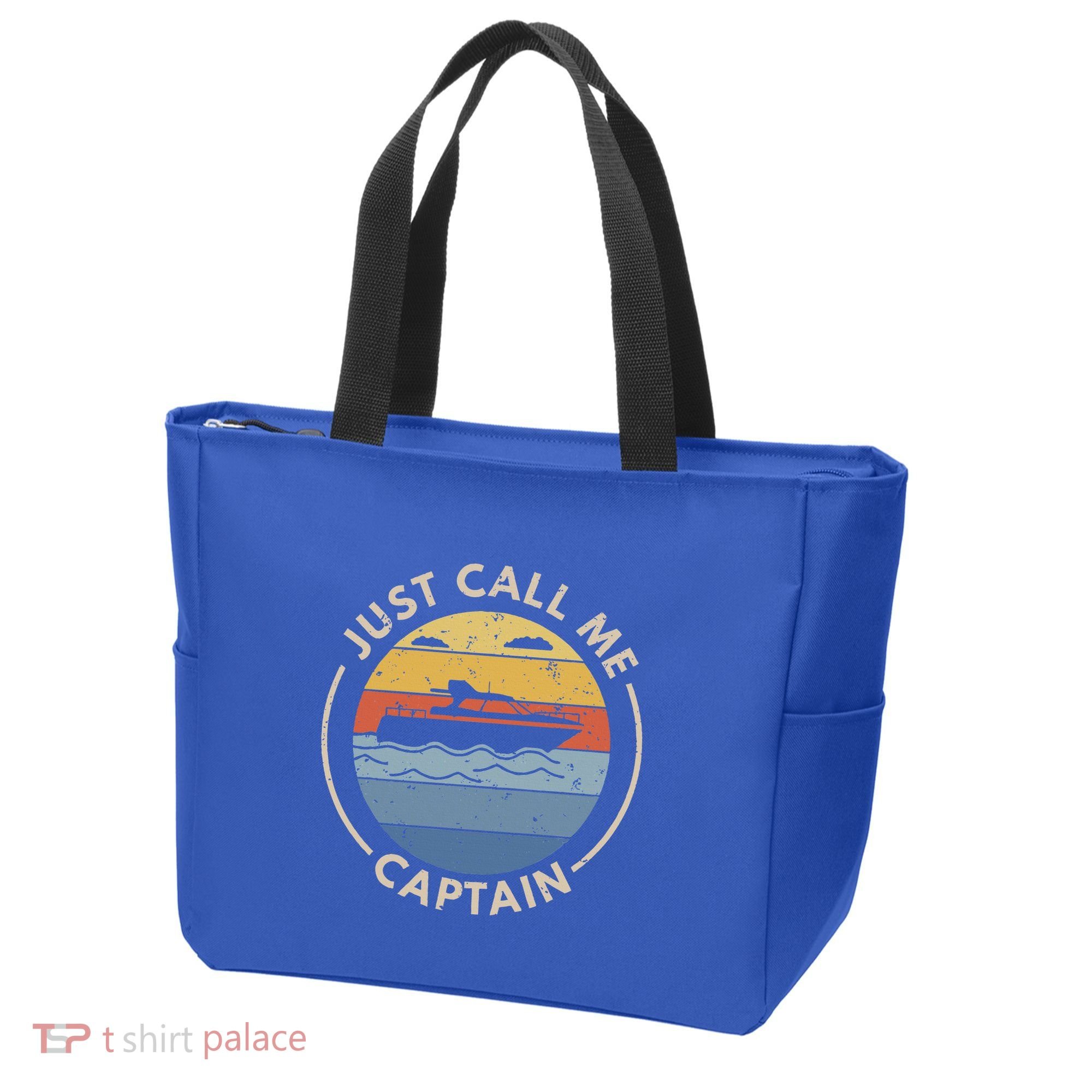 Boat Just Call Me Captain Tote Bag