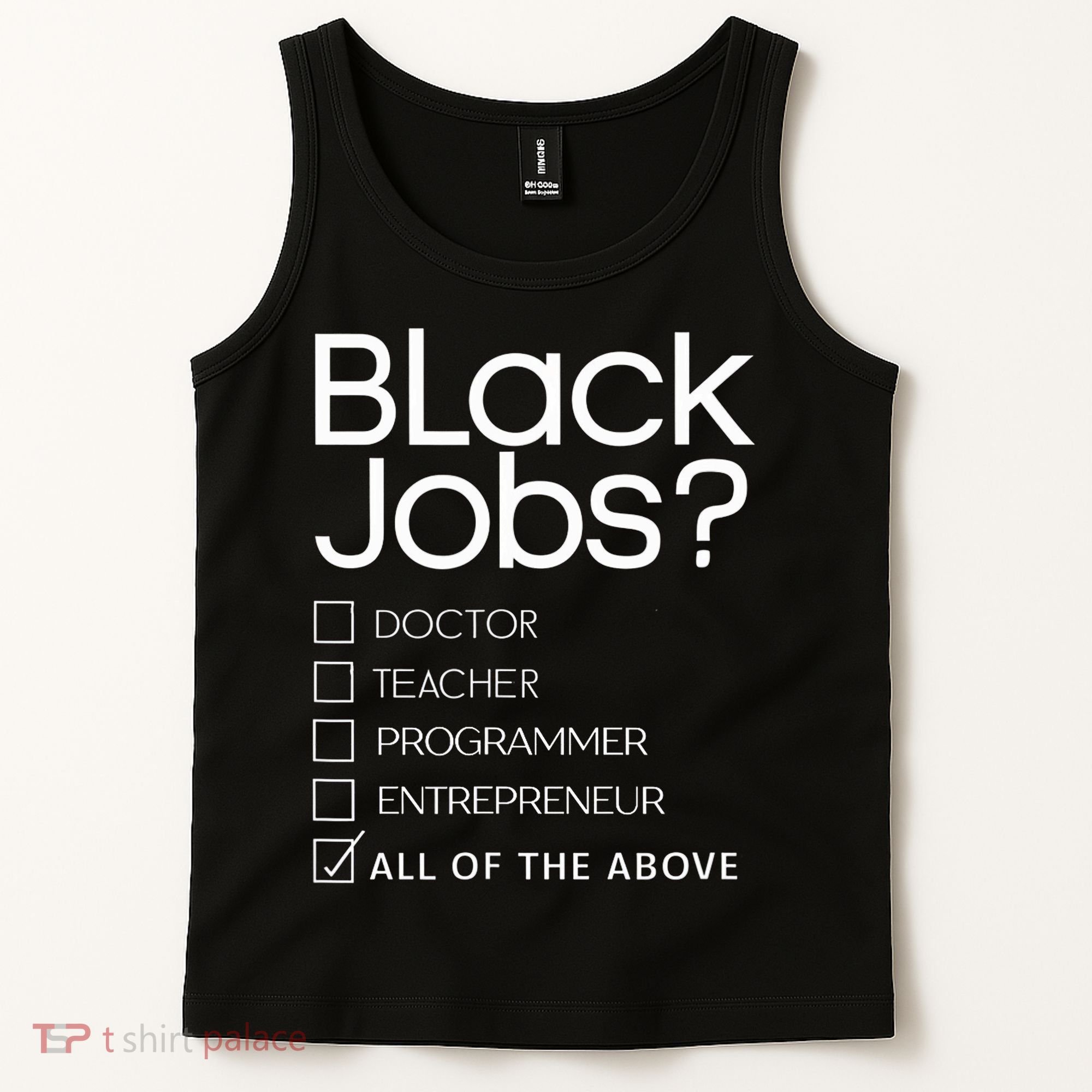 Black Job Definition Black Politics Black Professionals Tank Top