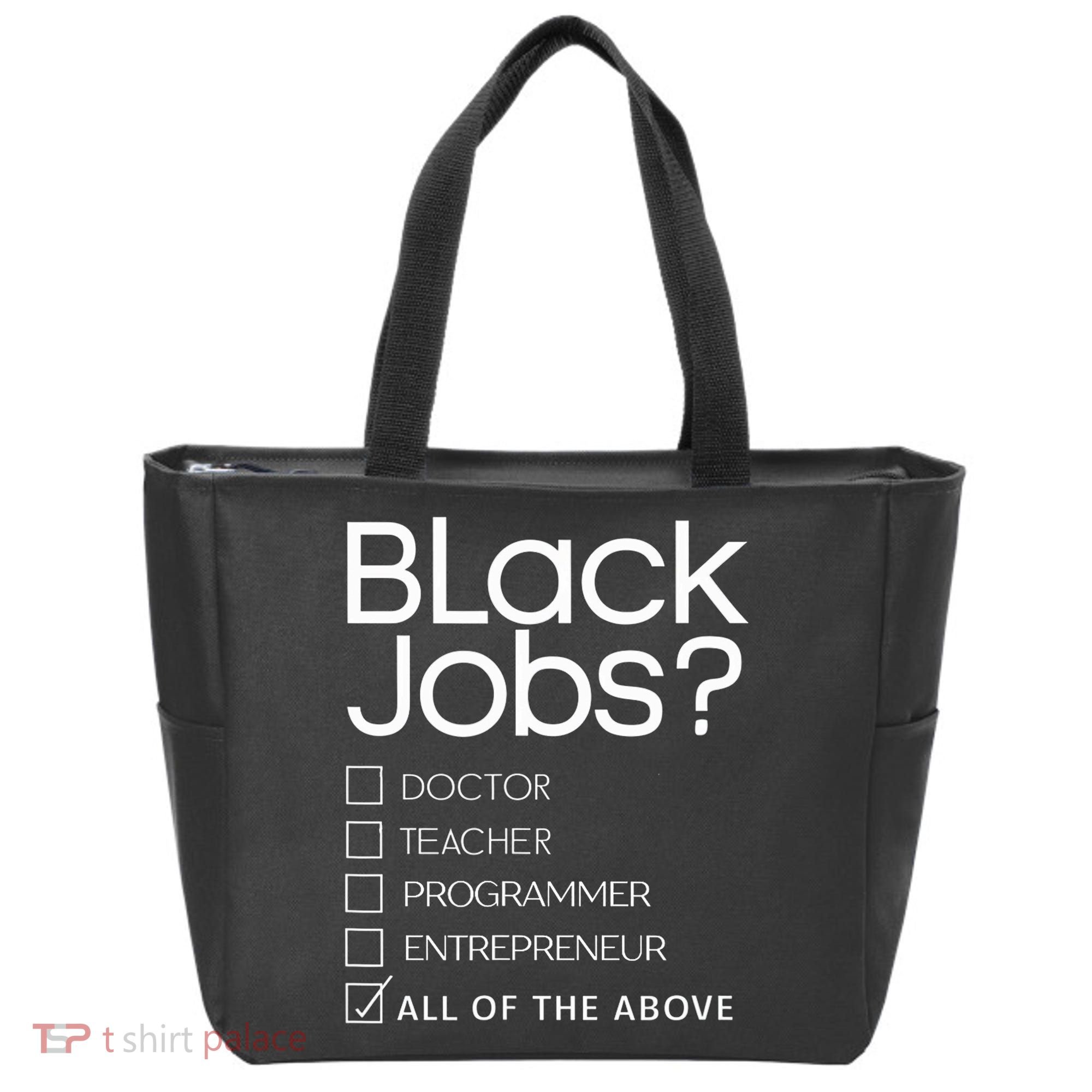 Black Job Definition Black Politics Black Professionals Tote Bag
