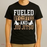 Brazilian Jiu-jitsu Enjoy American Coffee Jiu-jitsu BJJ T-Shirt thumb 3