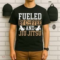 Brazilian Jiu-jitsu Enjoy American Coffee Jiu-jitsu BJJ T-Shirt thumb 6